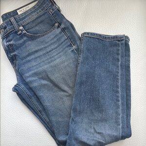 Rag & Bone Blue Straight Leg Pants